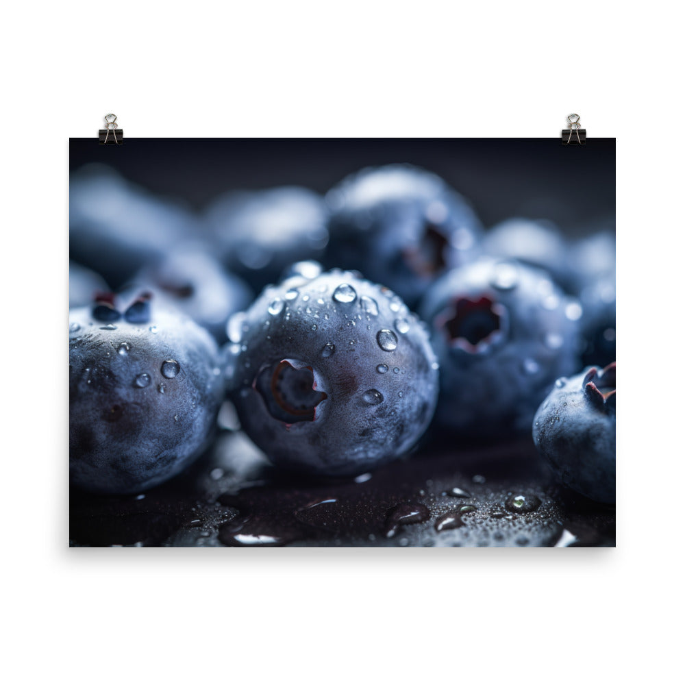 Blueberry Explosion photo paper poster - Posterfy.AI