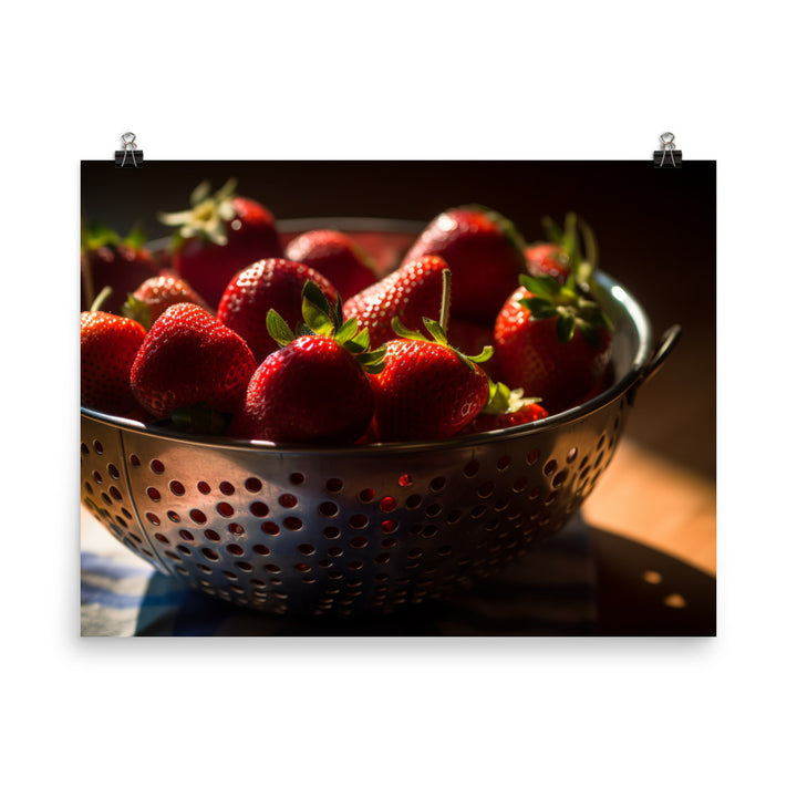 Strawberry photo paper poster - Posterfy.AI