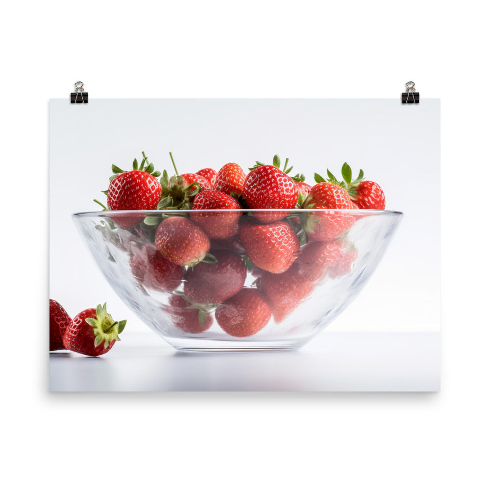 Strawberry photo paper poster - Posterfy.AI