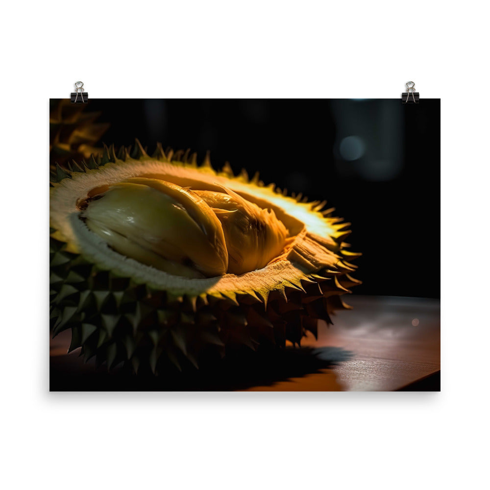 Showcasing the Rich Flavor of Durian photo paper poster - Posterfy.AI