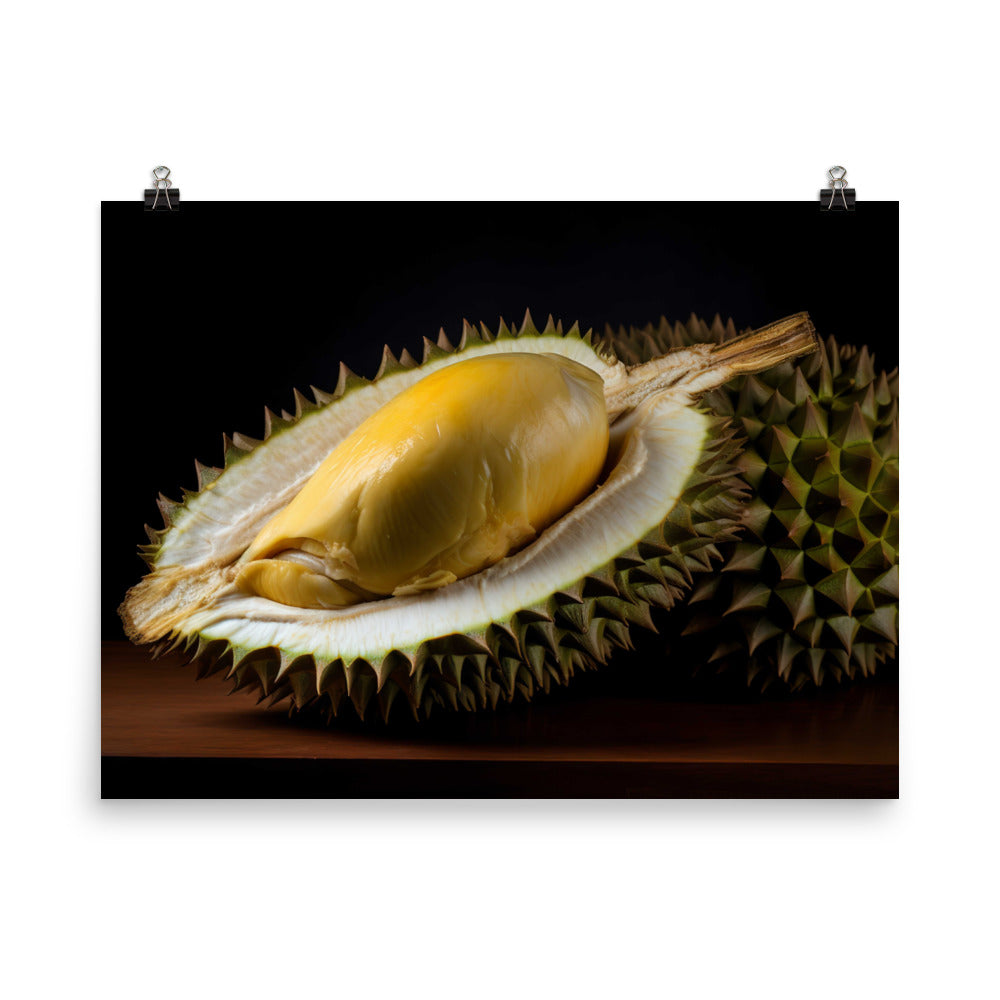 Durian Fruit as a Culinary Delight photo paper poster - Posterfy.AI