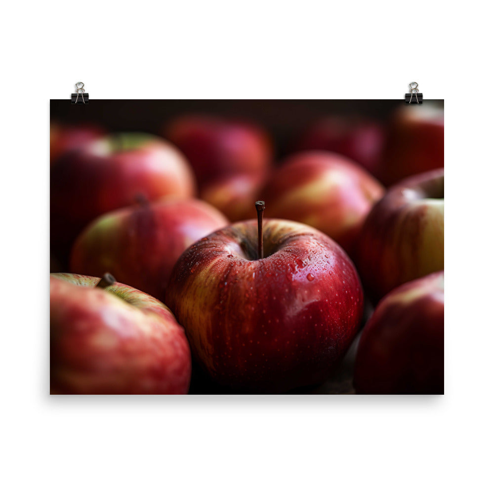 The Beauty of Fresh Apples photo paper poster - Posterfy.AI