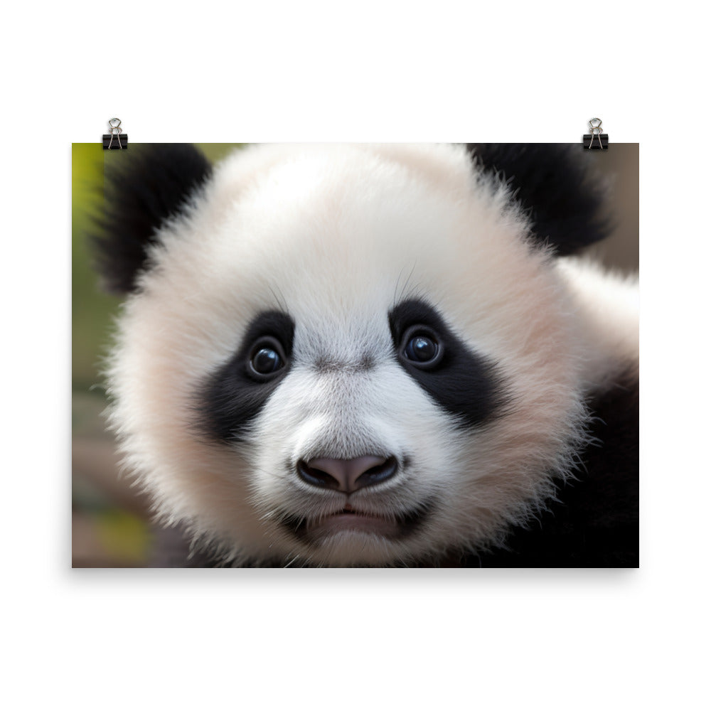 Adorable Panda Cub photo paper poster - Posterfy.AI