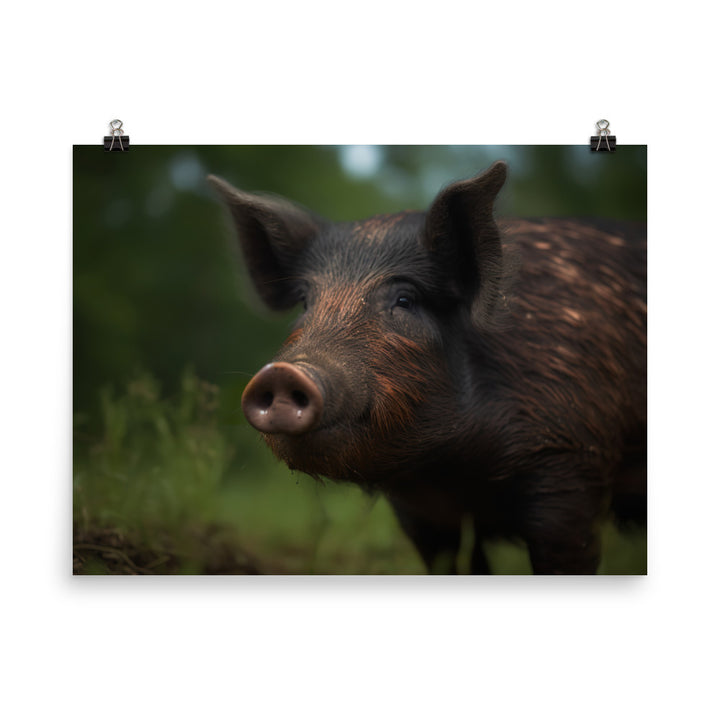 Berkshire Pig Beauty photo paper poster - Posterfy.AI