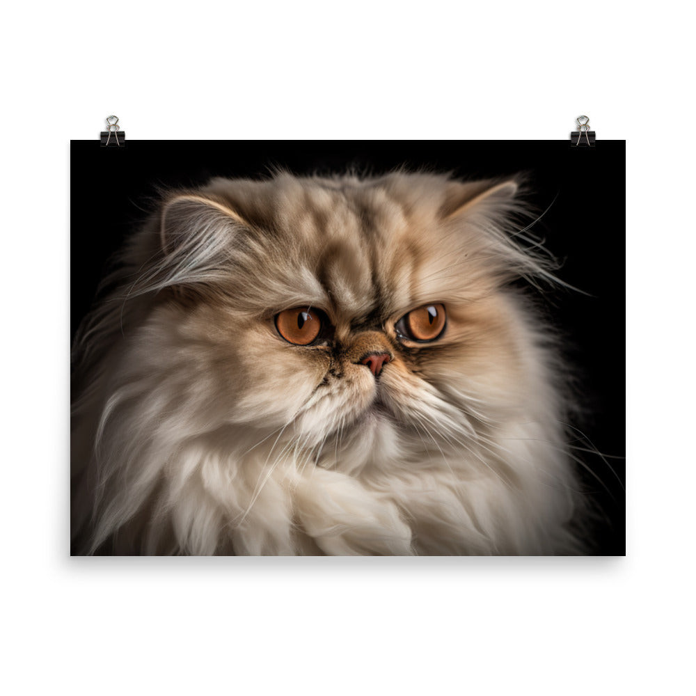 Regal Persian Cat photo paper poster - Posterfy.AI