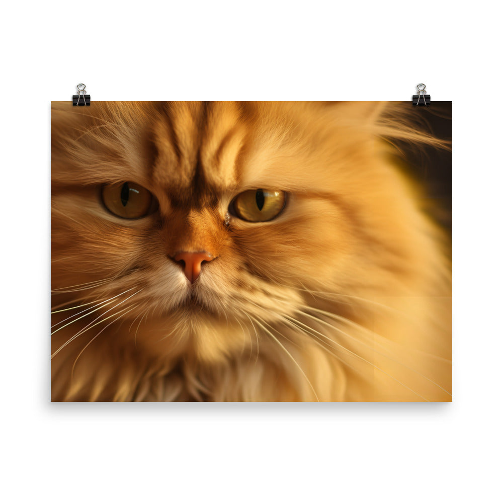 Golden Persian Beauty photo paper poster - Posterfy.AI