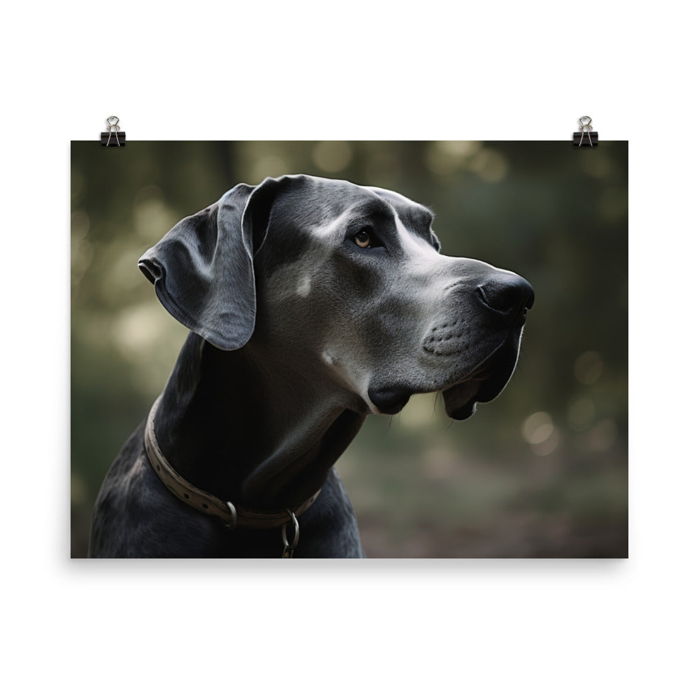 Graceful Great Dane Gazing photo paper poster - Posterfy.AI