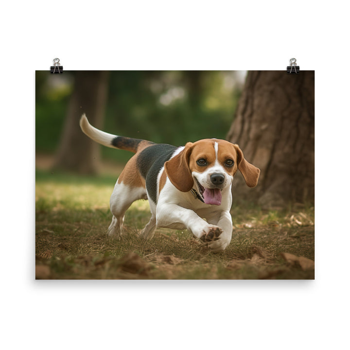 A day in the park with my Beagle photo paper poster - Posterfy.AI