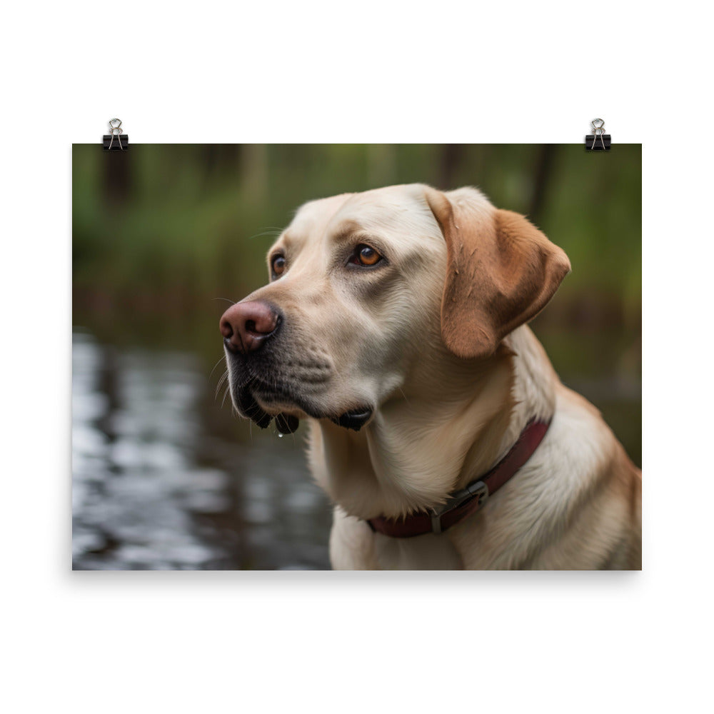 The intelligence and trainability of a Labrador Retriever photo paper poster - Posterfy.AI