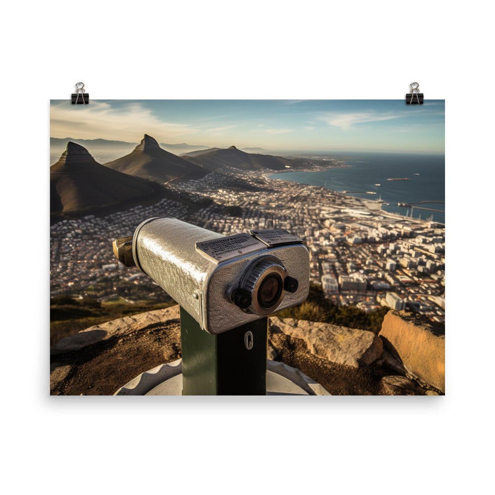 The Iconic View of Cape Town from Signal Hill photo paper poster - Posterfy.AI