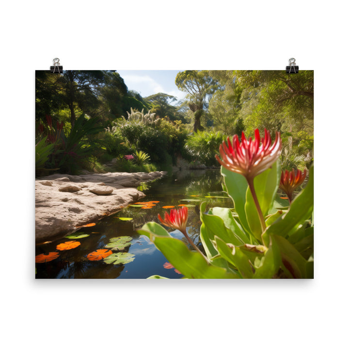 Capture the Serenity of Kirstenbosch Botanical Garden photo paper poster - Posterfy.AI