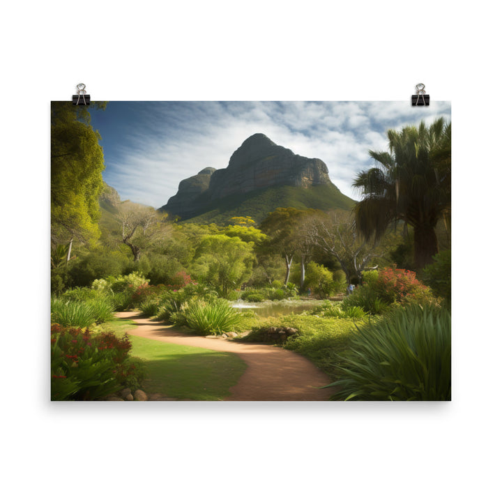 Capture the Serenity of Kirstenbosch Botanical Garden photo paper poster - Posterfy.AI