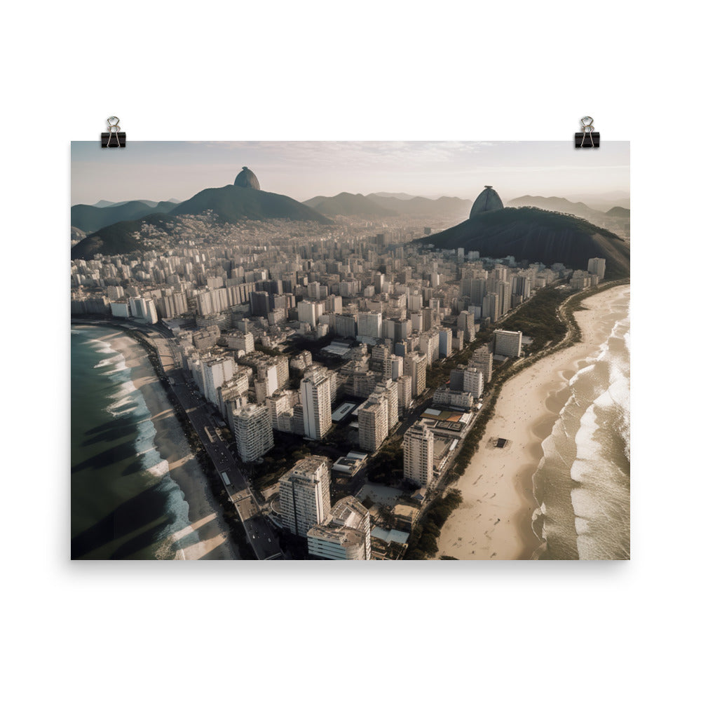 Aerial View of Rio photo paper poster - Posterfy.AI
