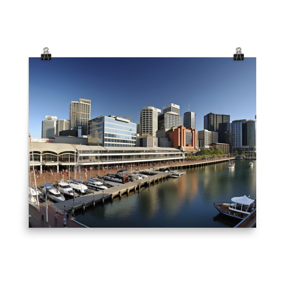 Darling Harbour photo paper poster - Posterfy.AI