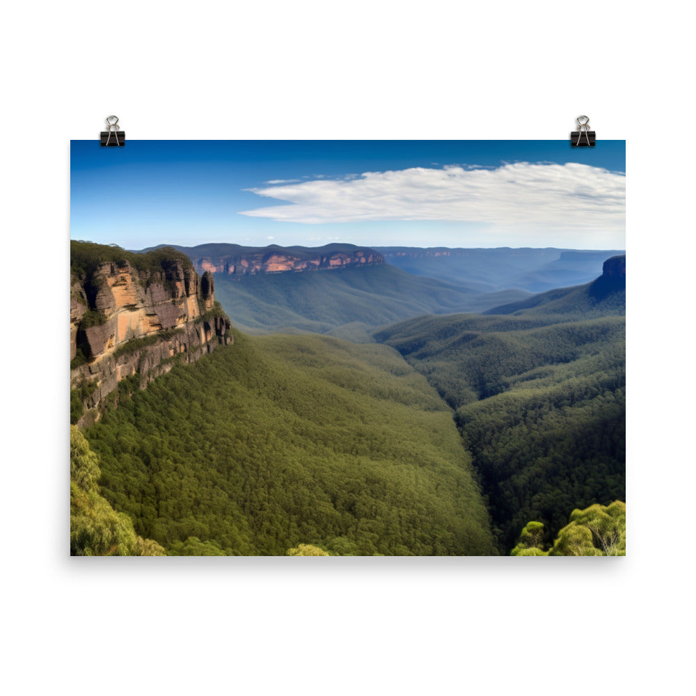 Blue Mountains National Park photo paper poster - Posterfy.AI