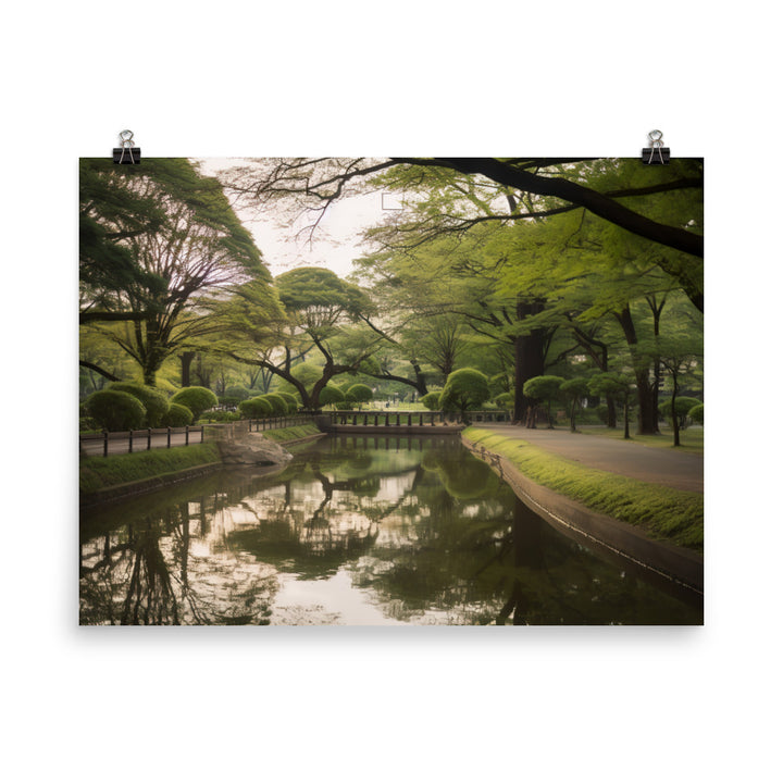 The Tranquil Side of Tokyo photo paper poster - Posterfy.AI