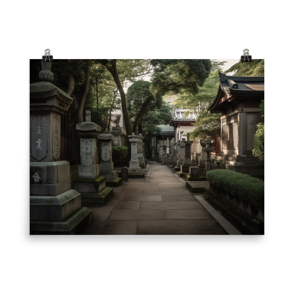 The Tranquil Side of Tokyo photo paper poster - Posterfy.AI