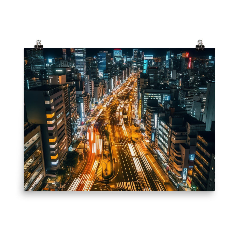 Tokyo Nights photo paper poster - Posterfy.AI