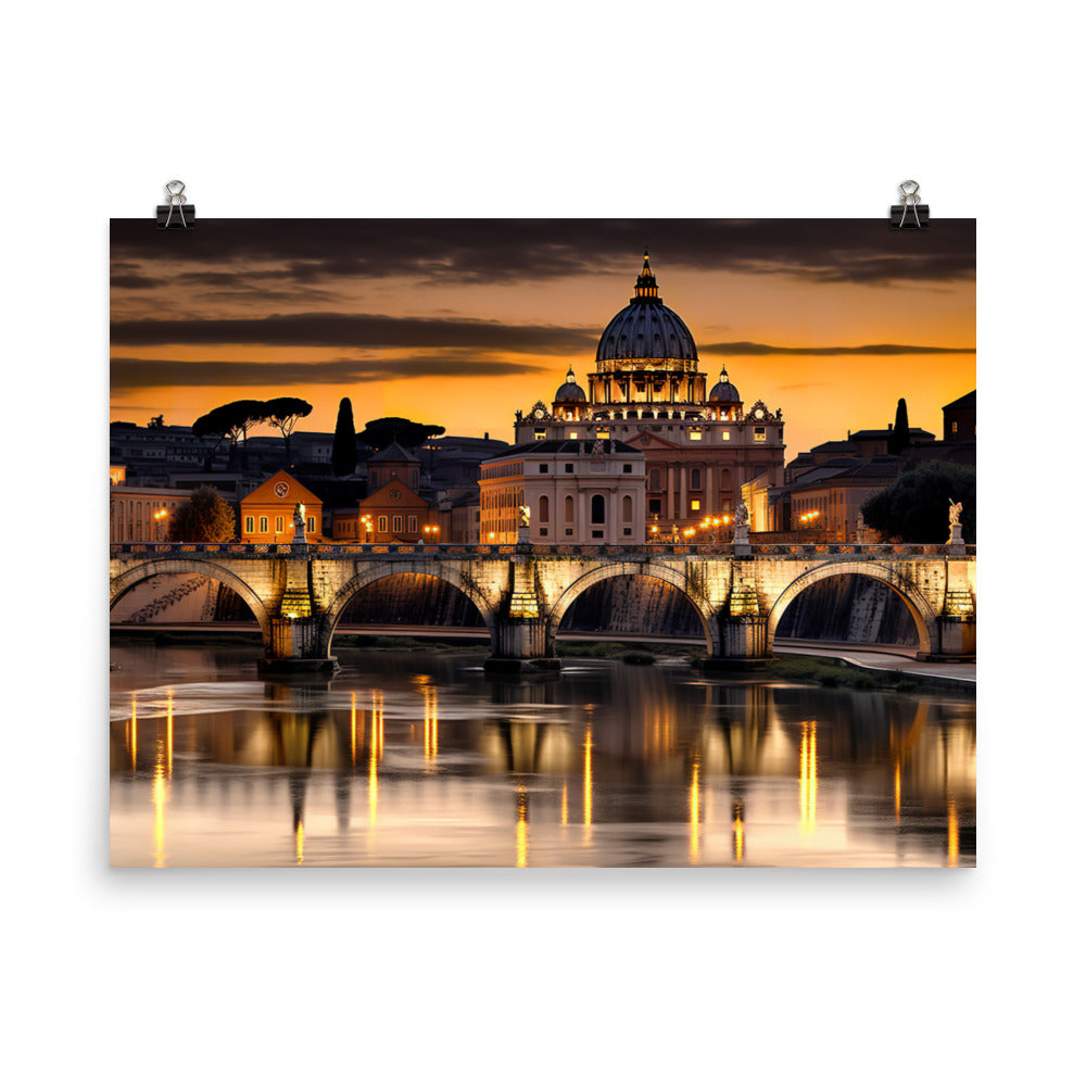 The Charm of Rome photo paper poster - Posterfy.AI