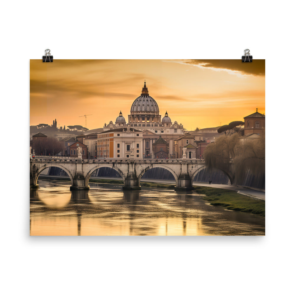 The Charm of Rome photo paper poster - Posterfy.AI