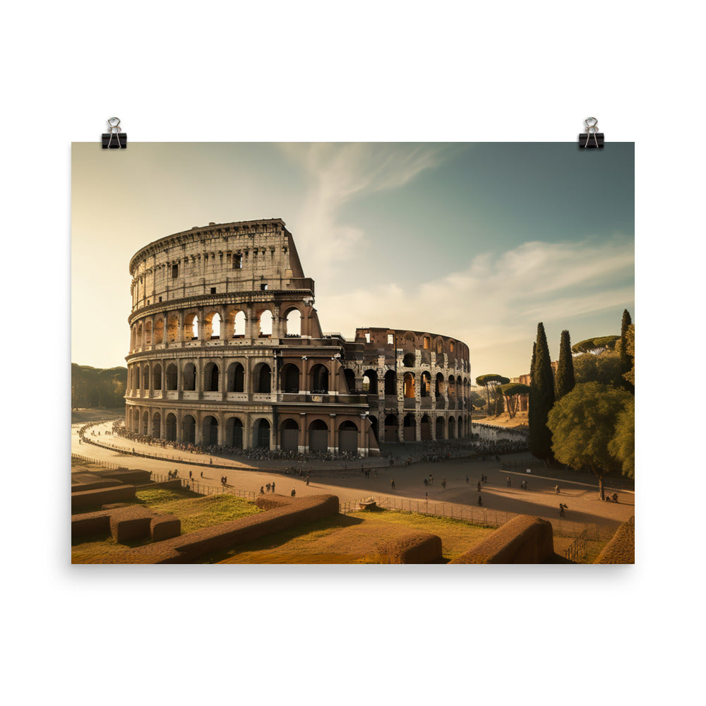 Discovering Romes Ancient Wonders photo paper poster - Posterfy.AI