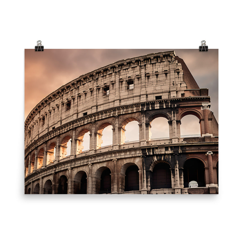 Discovering Romes Ancient Wonders photo paper poster - Posterfy.AI