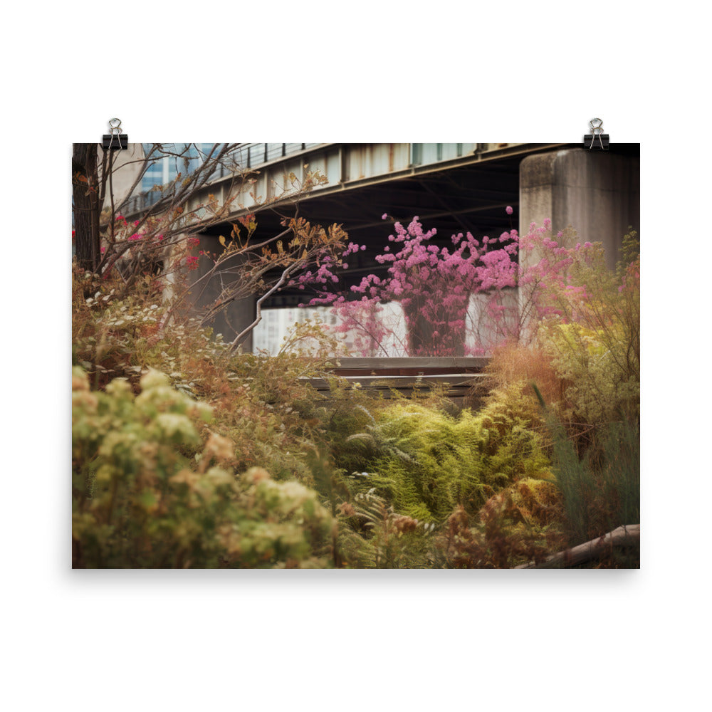 The Beauty of New Yorks Urban Nature photo paper poster - Posterfy.AI