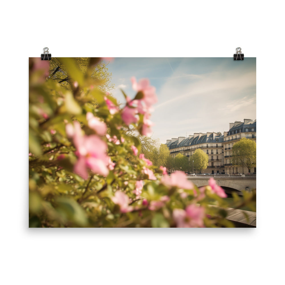 Paris in Bloom photo paper poster - Posterfy.AI