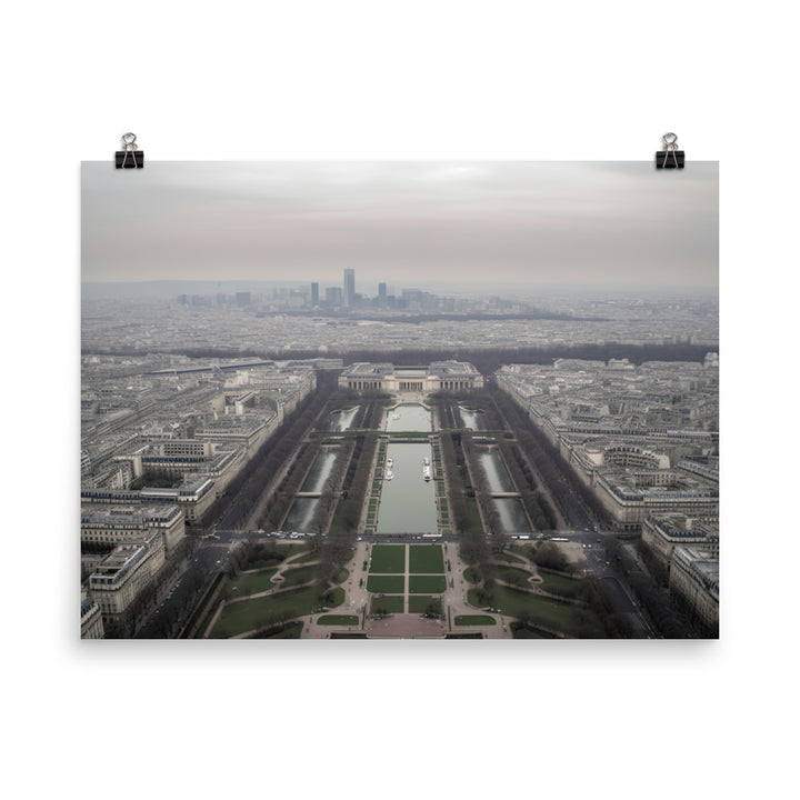 From the Top of the Eiffel Tower photo paper poster - Posterfy.AI