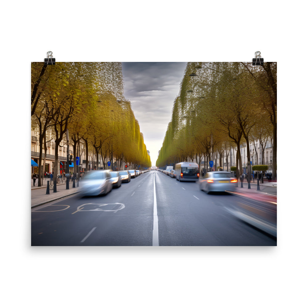 Artistic Avenue des Champs lyses photo paper poster - Posterfy.AI