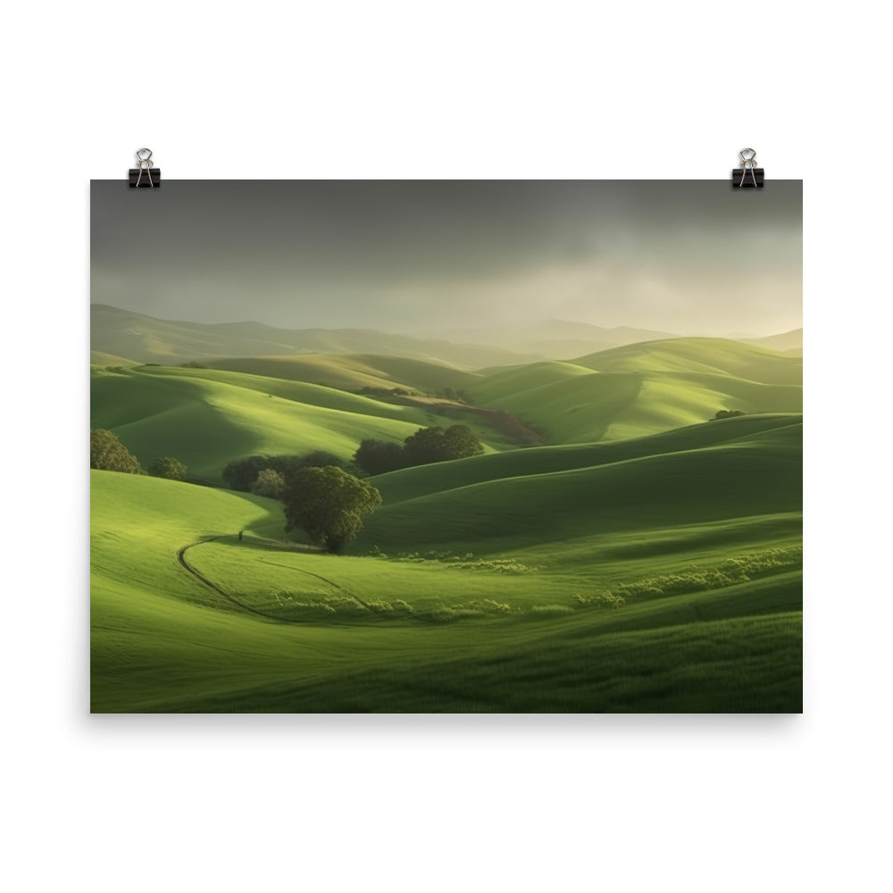 The Rolling Hills photo paper poster - Posterfy.AI