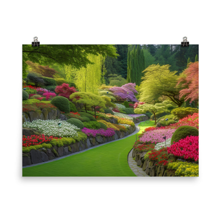 The Colorful Gardens photo paper poster - Posterfy.AI