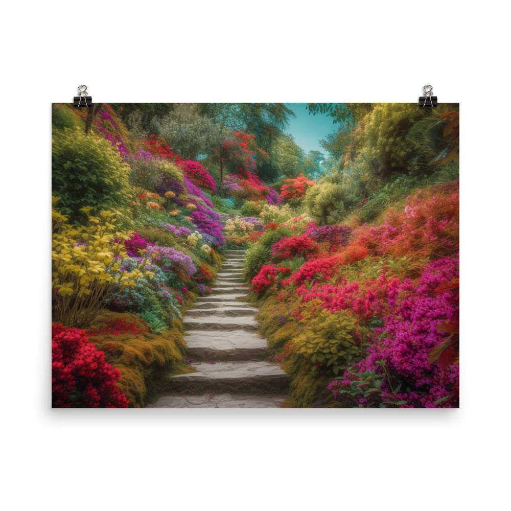 The Colorful Gardens photo paper poster - Posterfy.AI