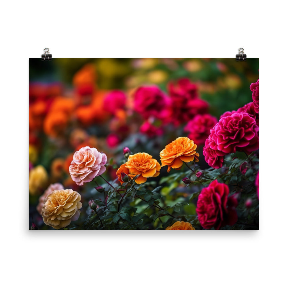The Colorful Gardens photo paper poster - Posterfy.AI