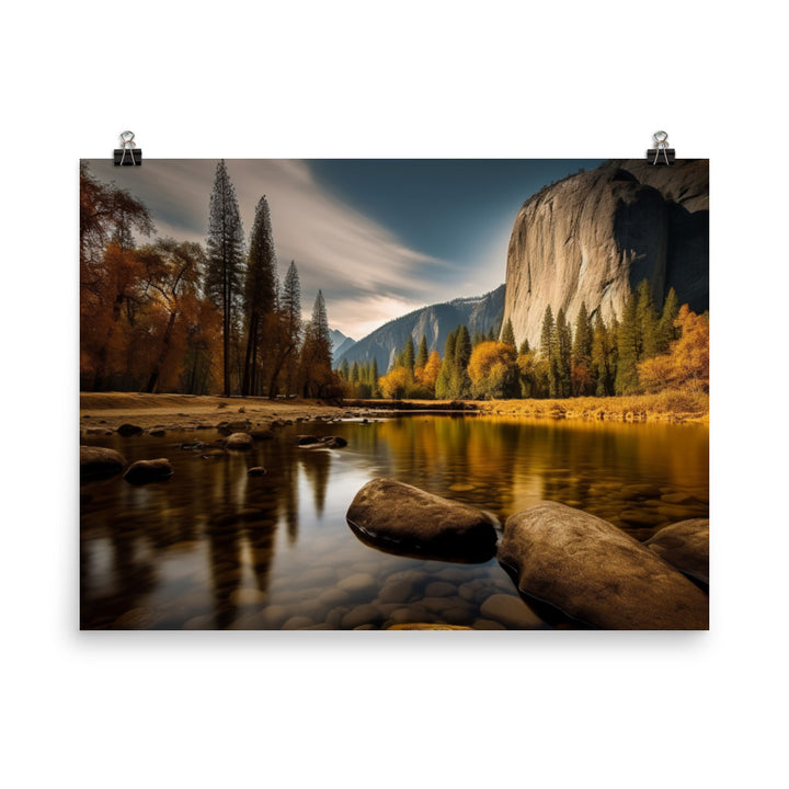 Majestic Yosemite National Park photo paper poster - Posterfy.AI