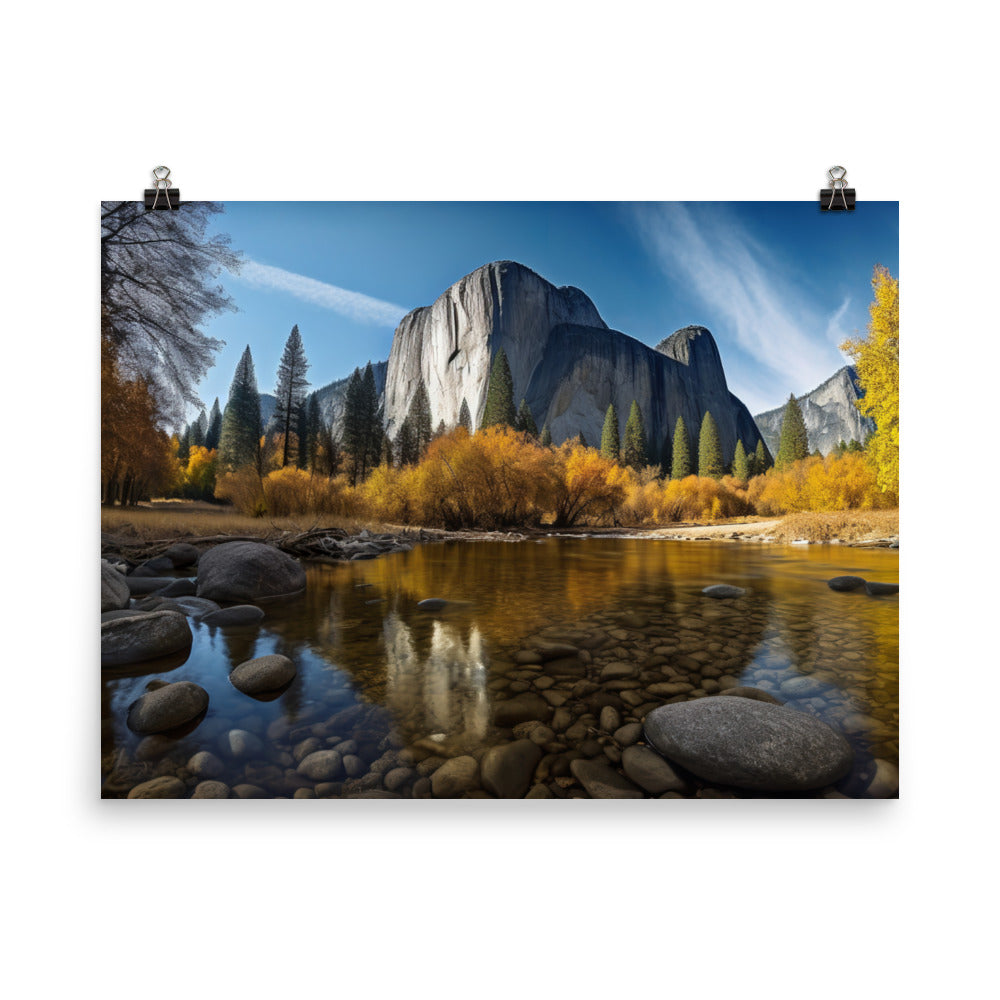 Majestic Yosemite National Park photo paper poster - Posterfy.AI