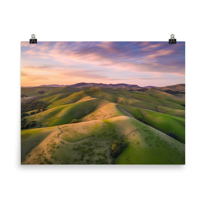 Gorgeous Rolling Hills photo paper poster - Posterfy.AI