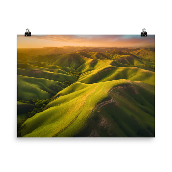 Gorgeous Rolling Hills photo paper poster - Posterfy.AI