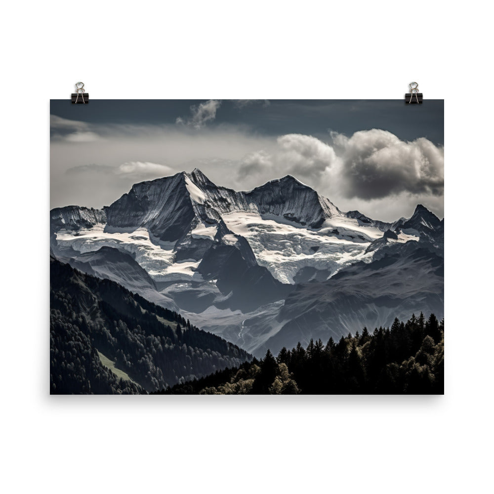 Breathtaking Swiss Alps photo paper poster - Posterfy.AI