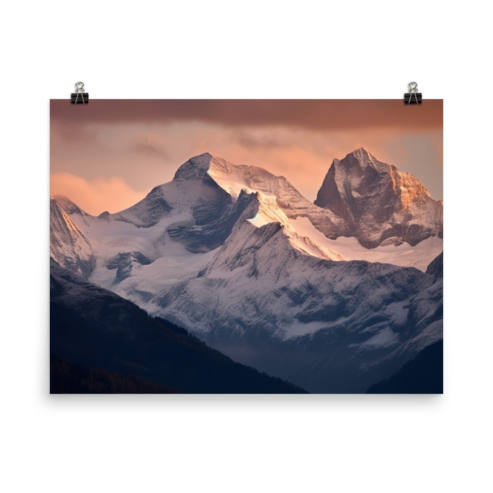 Breathtaking Swiss Alps photo paper poster - Posterfy.AI