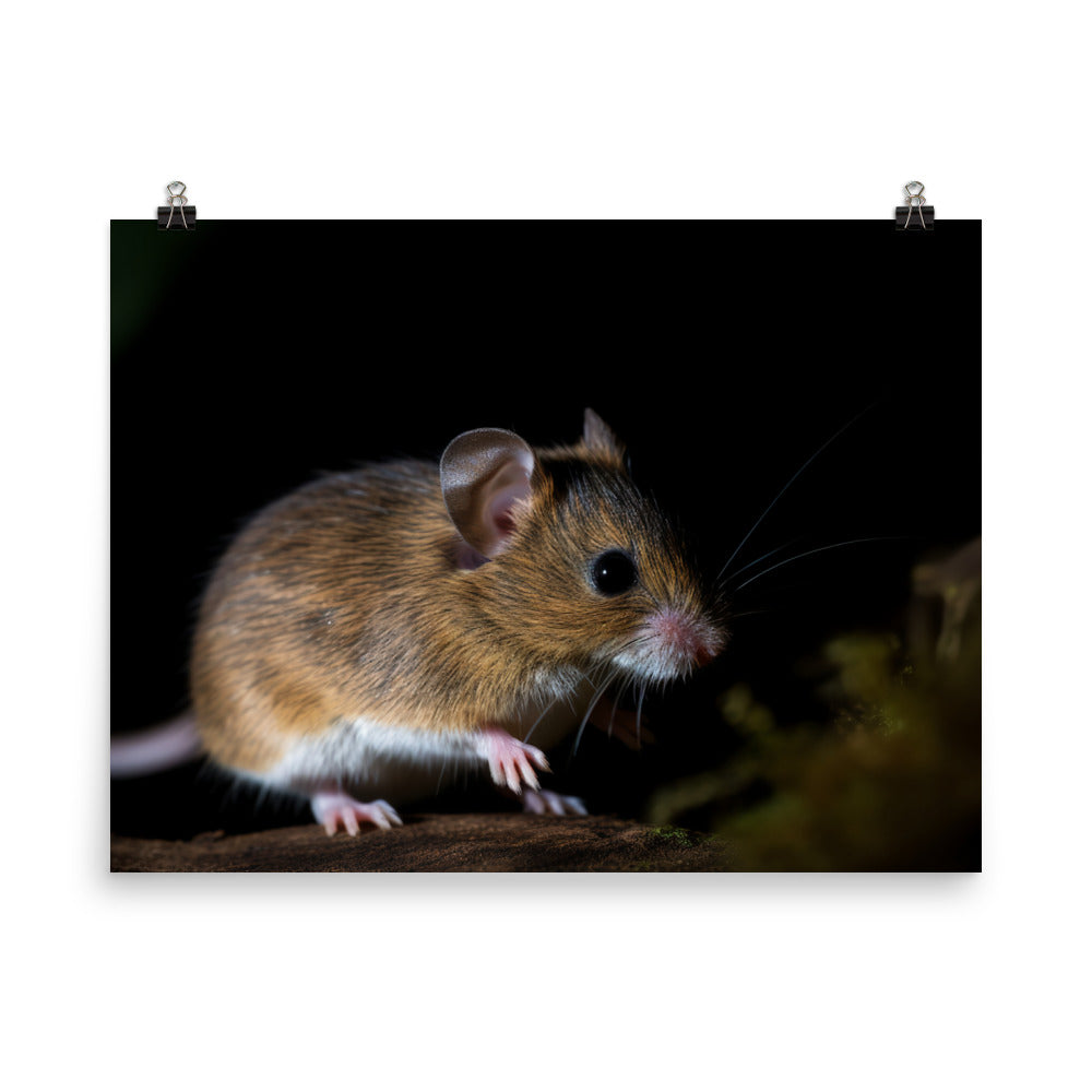 The Beauty of Woodland Jumping Mouse photo paper poster - Posterfy.AI