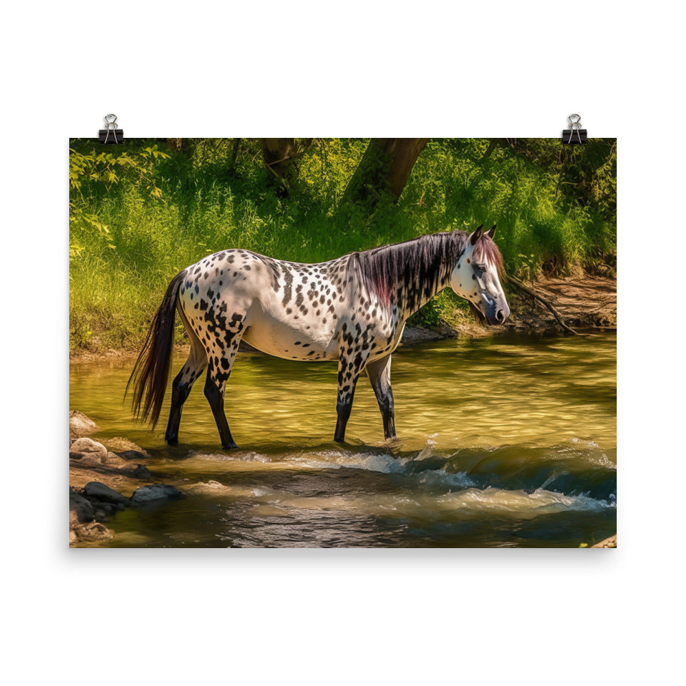Dappled Appaloosa Horse photo paper poster - Posterfy.AI