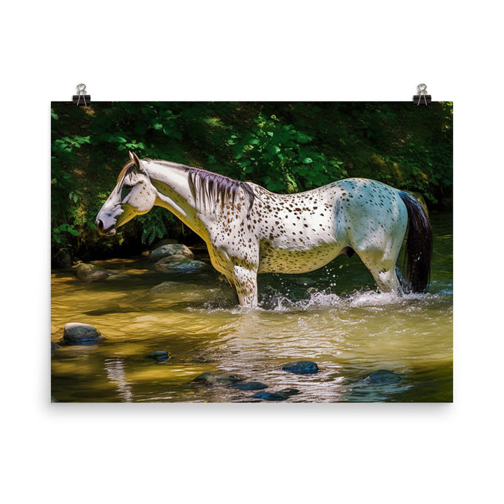 Dappled Appaloosa Horse photo paper poster - Posterfy.AI