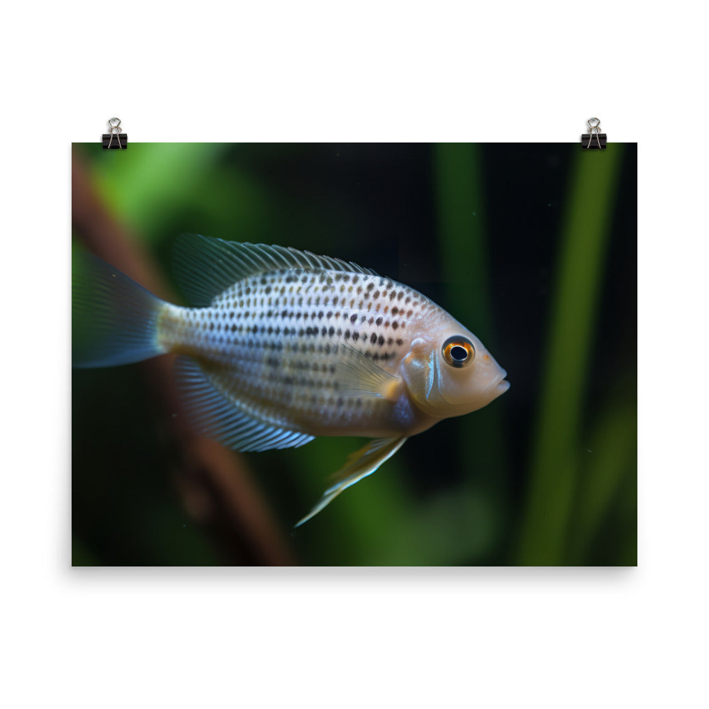 Pearl Gourami in its Element photo paper poster - Posterfy.AI