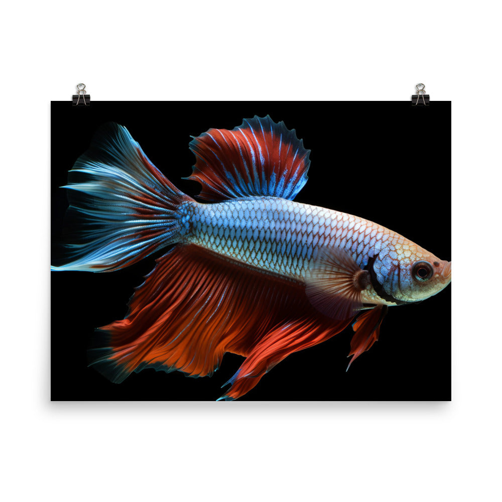 The Graceful Betta Photo paper poster - Posterfy.AI