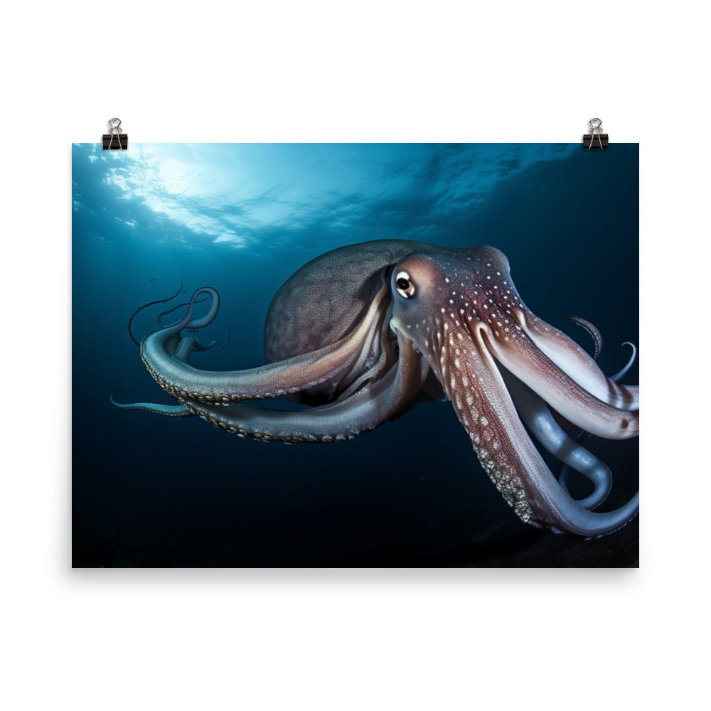 The Mysterious Giant Squid Photo paper poster - Posterfy.AI