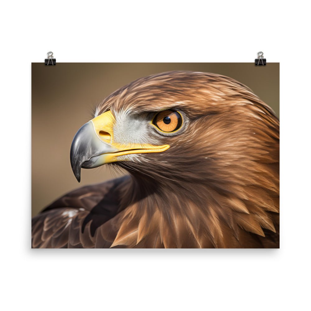 Stunning Close-Up portrait of a Golden Eagle Photo paper poster - Posterfy.AI