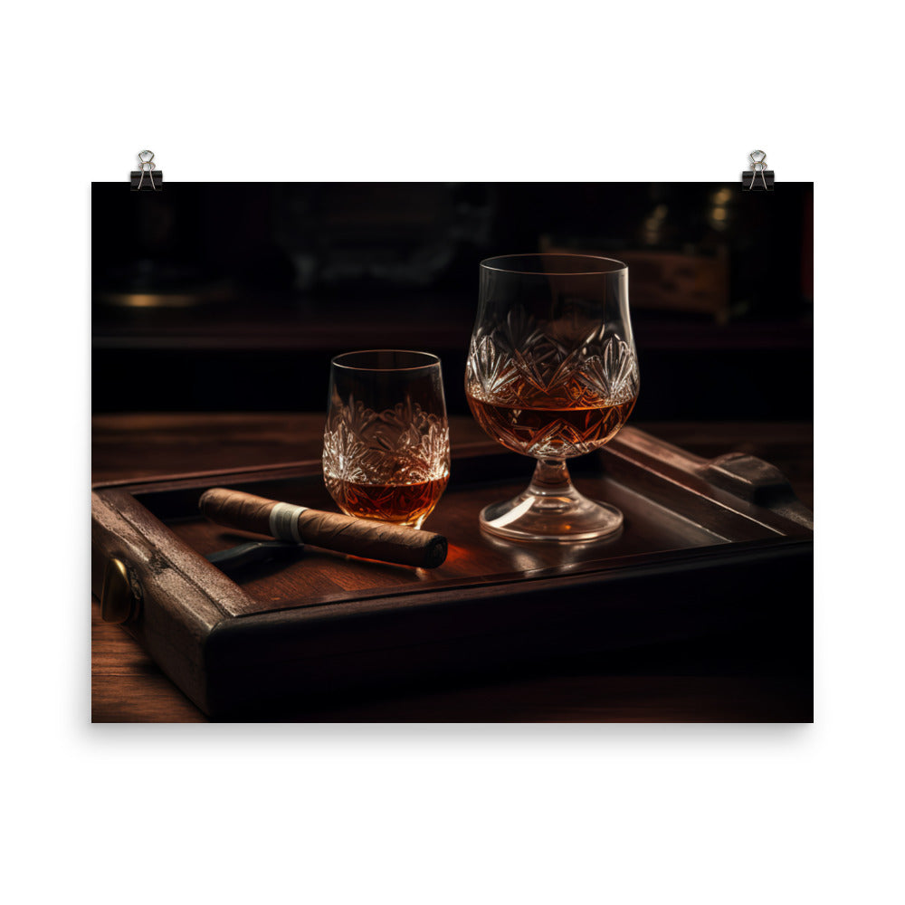 Rum and Cigar Pairing photo paper poster - Posterfy.AI