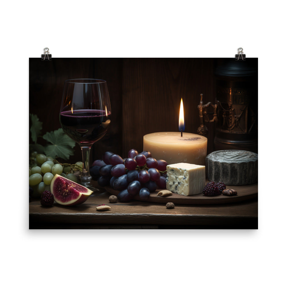 A Rich and Bold Red Wine photo paper poster - Posterfy.AI