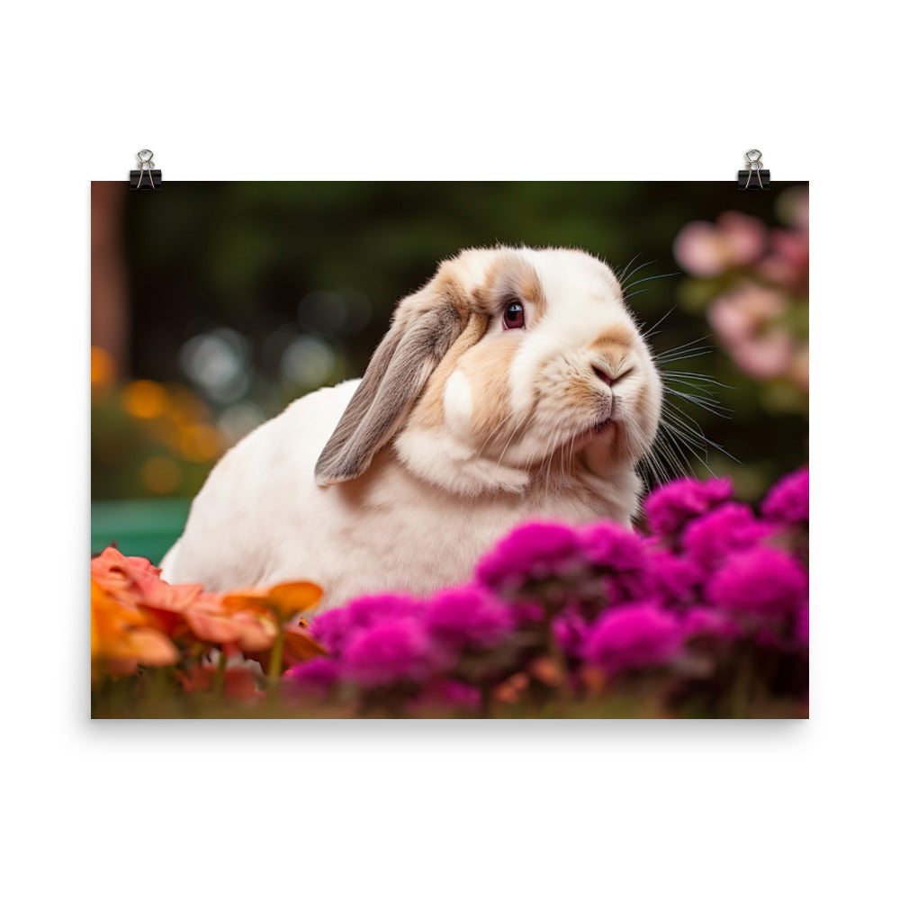 Majestic French Lop photo paper poster - Posterfy.AI